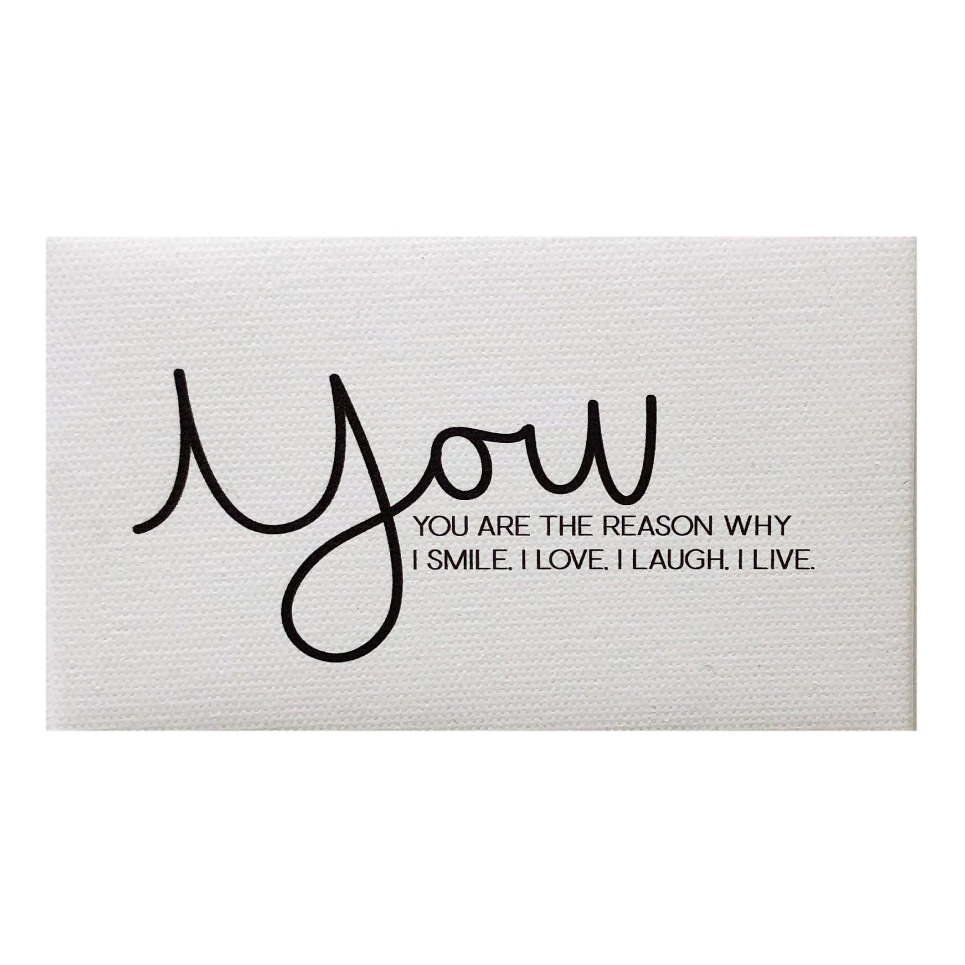 You are the Reason Canvas Magnet - Paisley Grace Makery