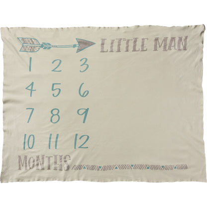 Little Man Milestone Blanket