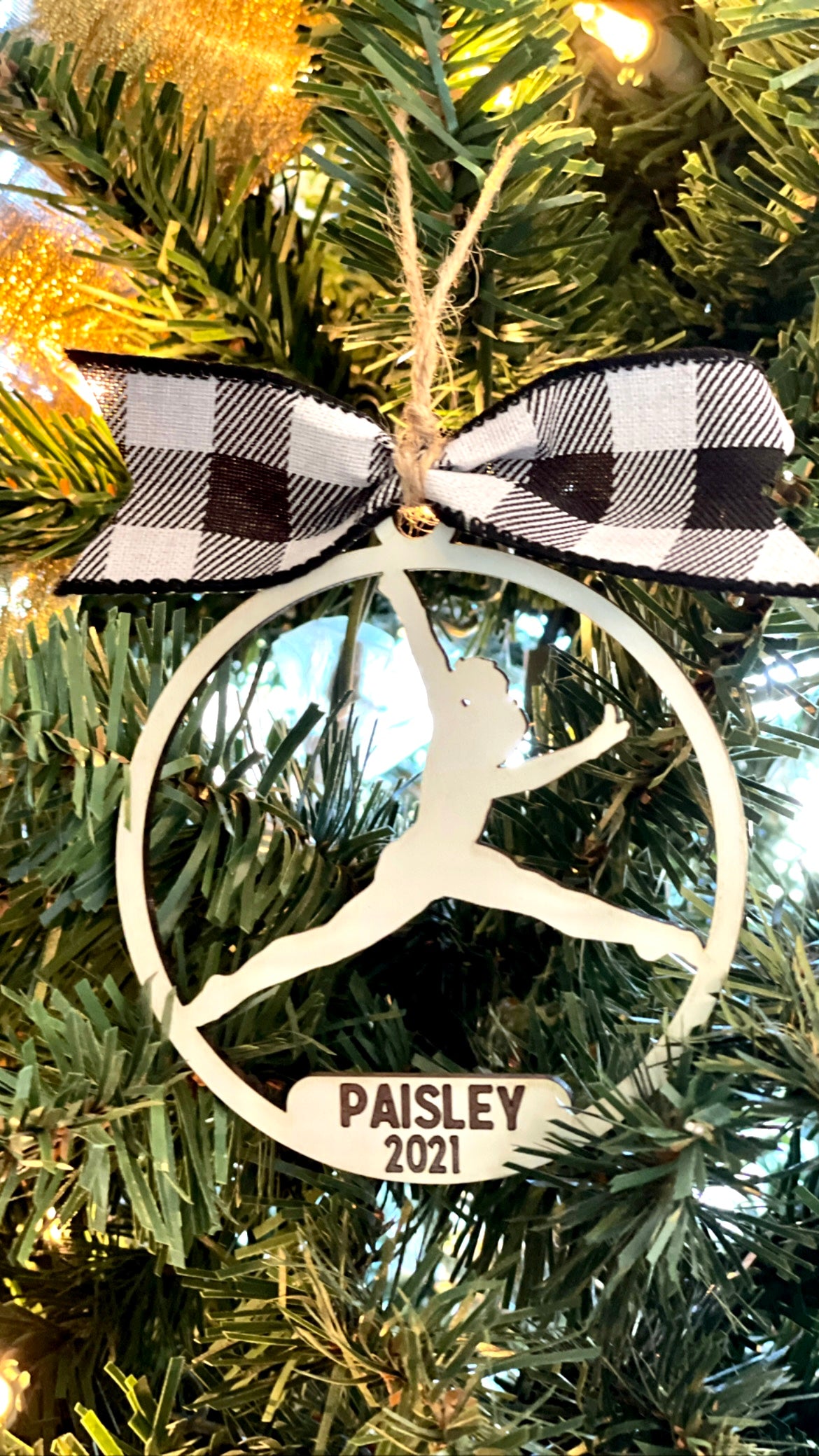 Sports Ornaments with Personalized Engraving - Paisley Grace Makery