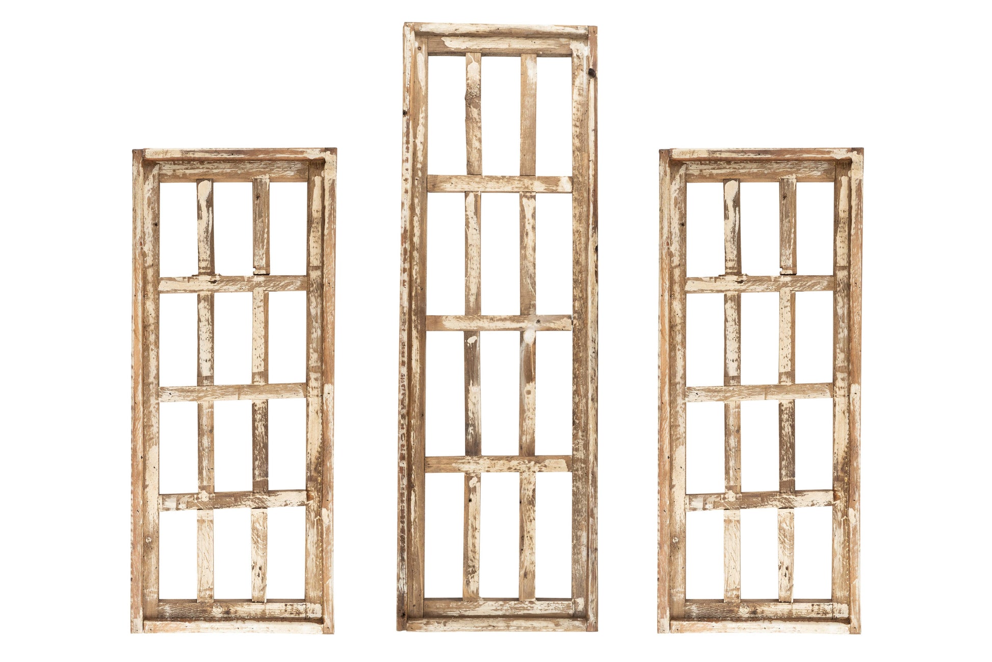 Shabby Hills Farmhouse Windows-Wood-Wall Decor-Set of 3 - Paisley Grace Makery
