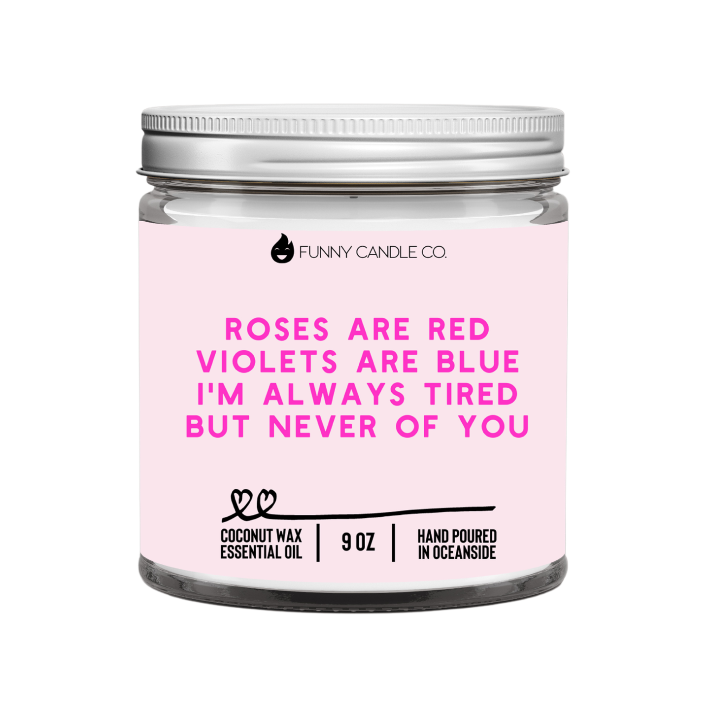 Roses Are Red- tired Candle -9 oz - Paisley Grace Makery