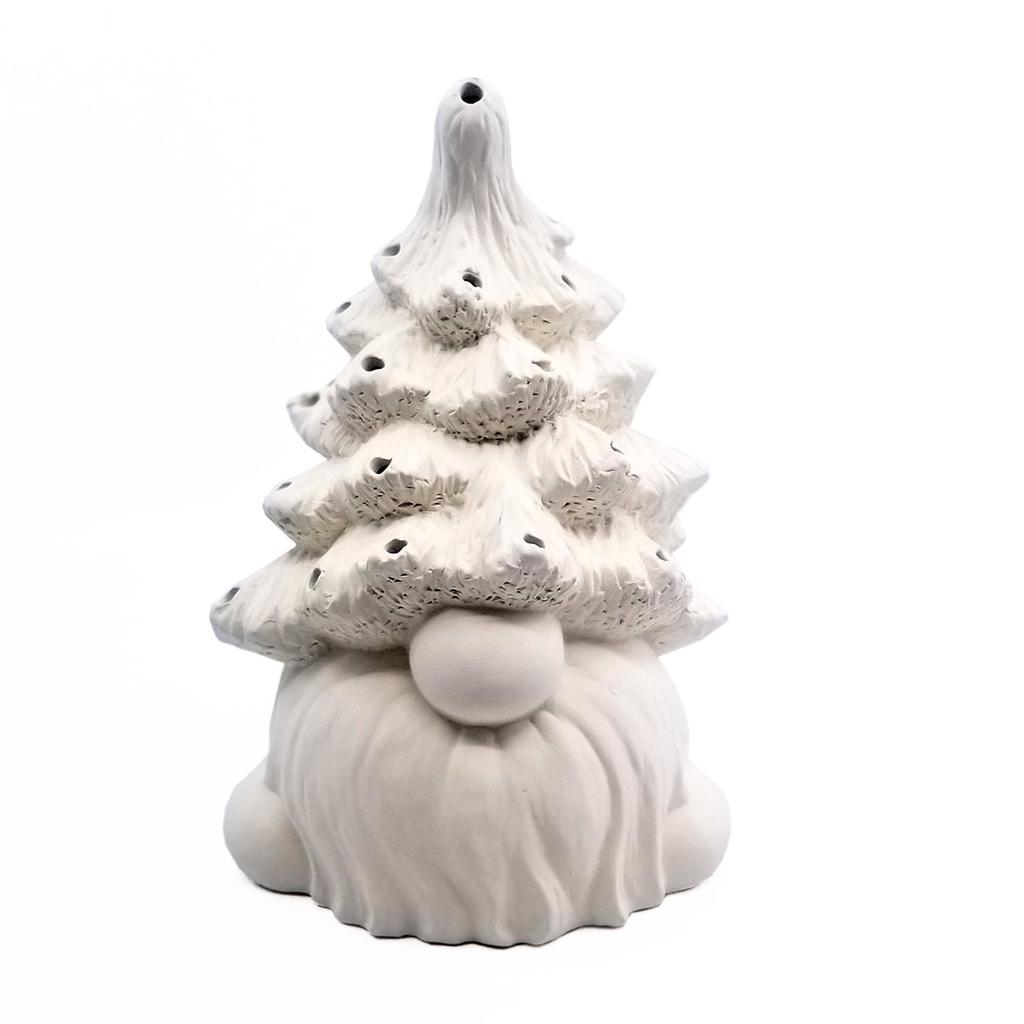 Small Christmas Tree Gnome Lantern: Ceramics - Paisley Grace Makery