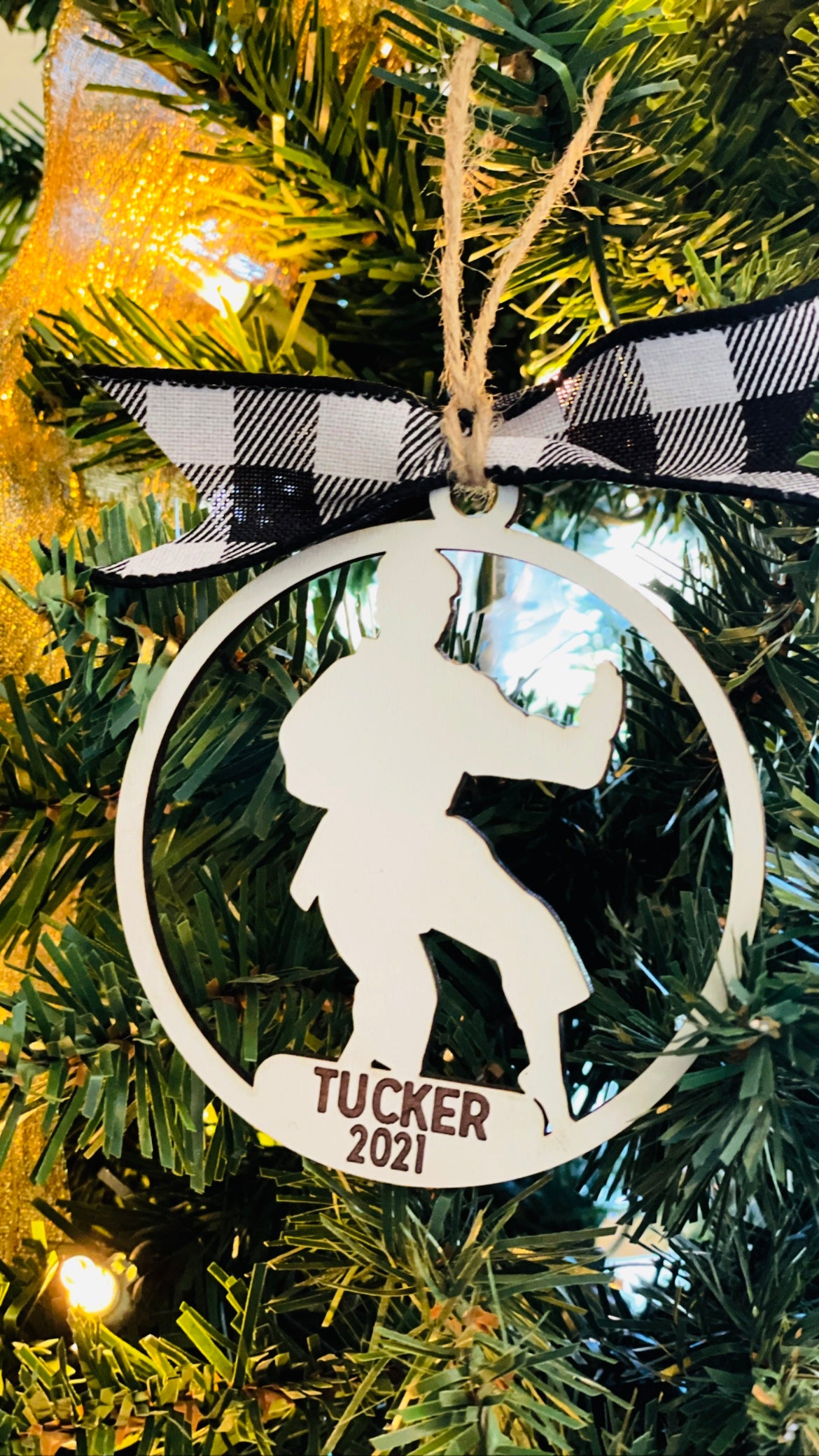 Sports Ornaments with Personalized Engraving - Paisley Grace Makery