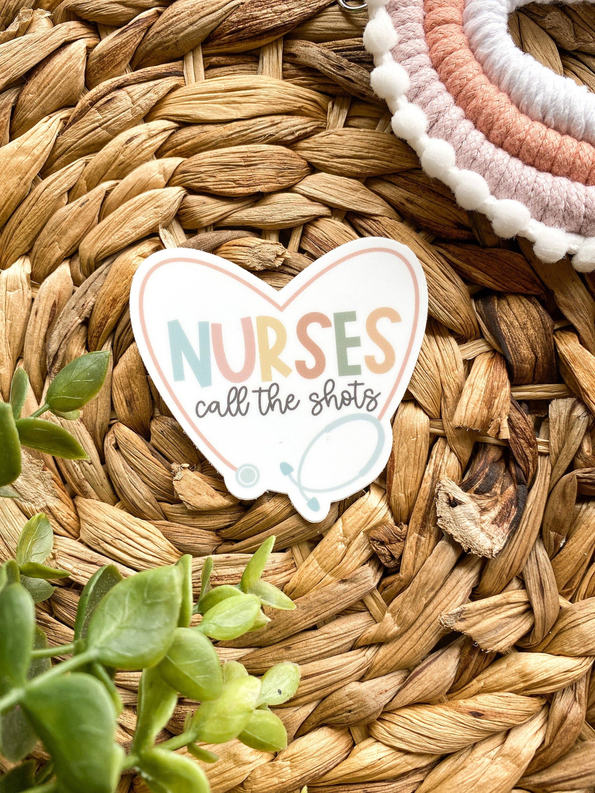 Nurses Call The Shots Sticker - Paisley Grace Makery