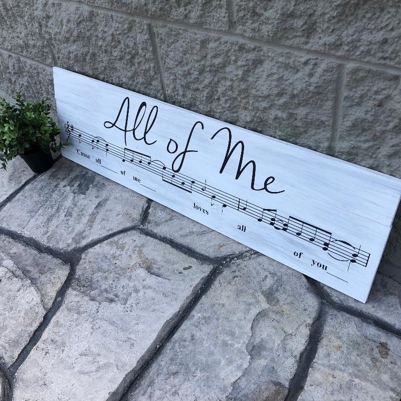 All of Me: SHEET MUSIC DESIGN - Paisley Grace Makery