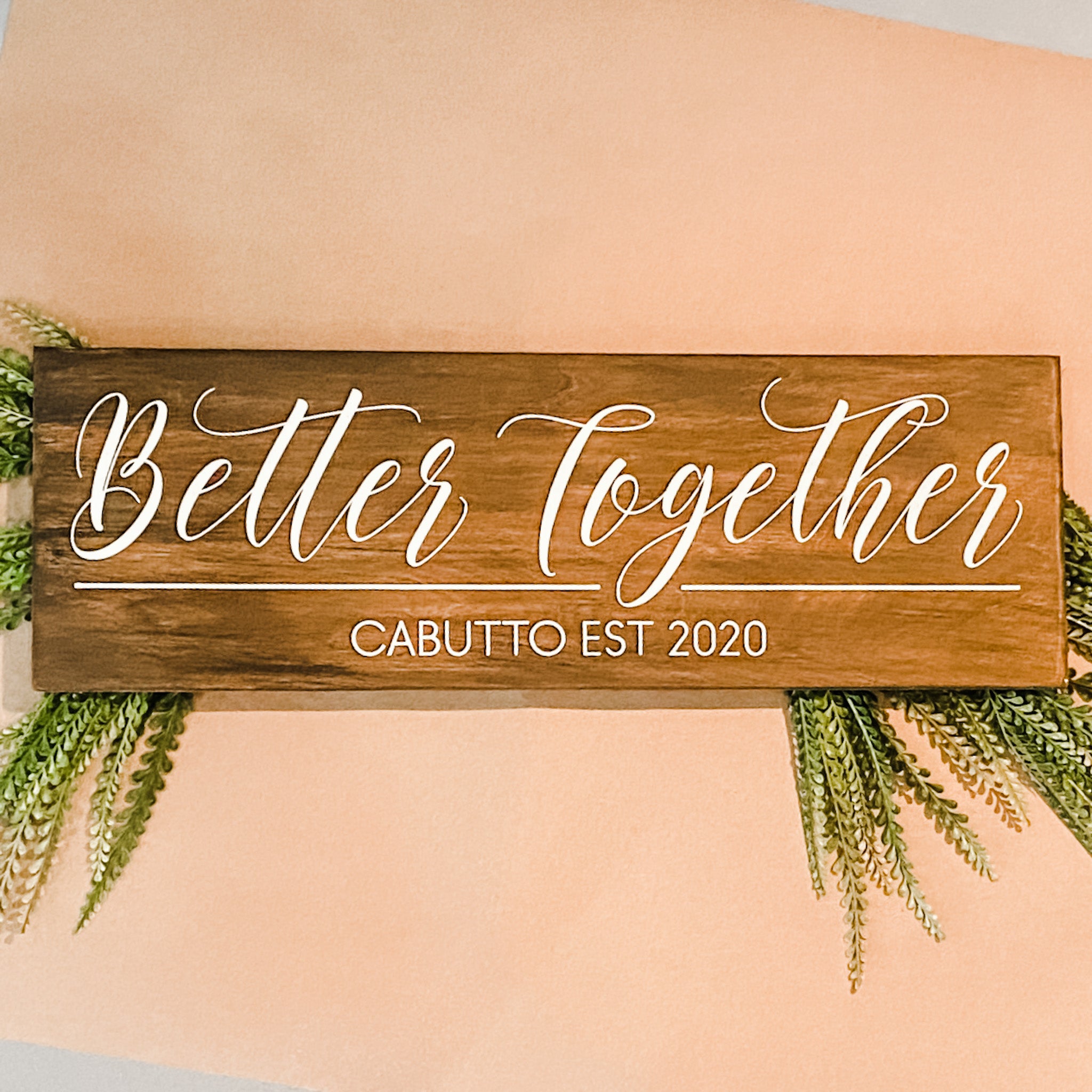 Better Together Personalized: Plank Design - Paisley Grace Makery