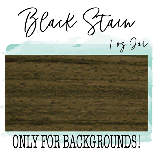 Classic Black Stain 1 oz Paint Color (Background/Distressing Only) - Paisley Grace Makery