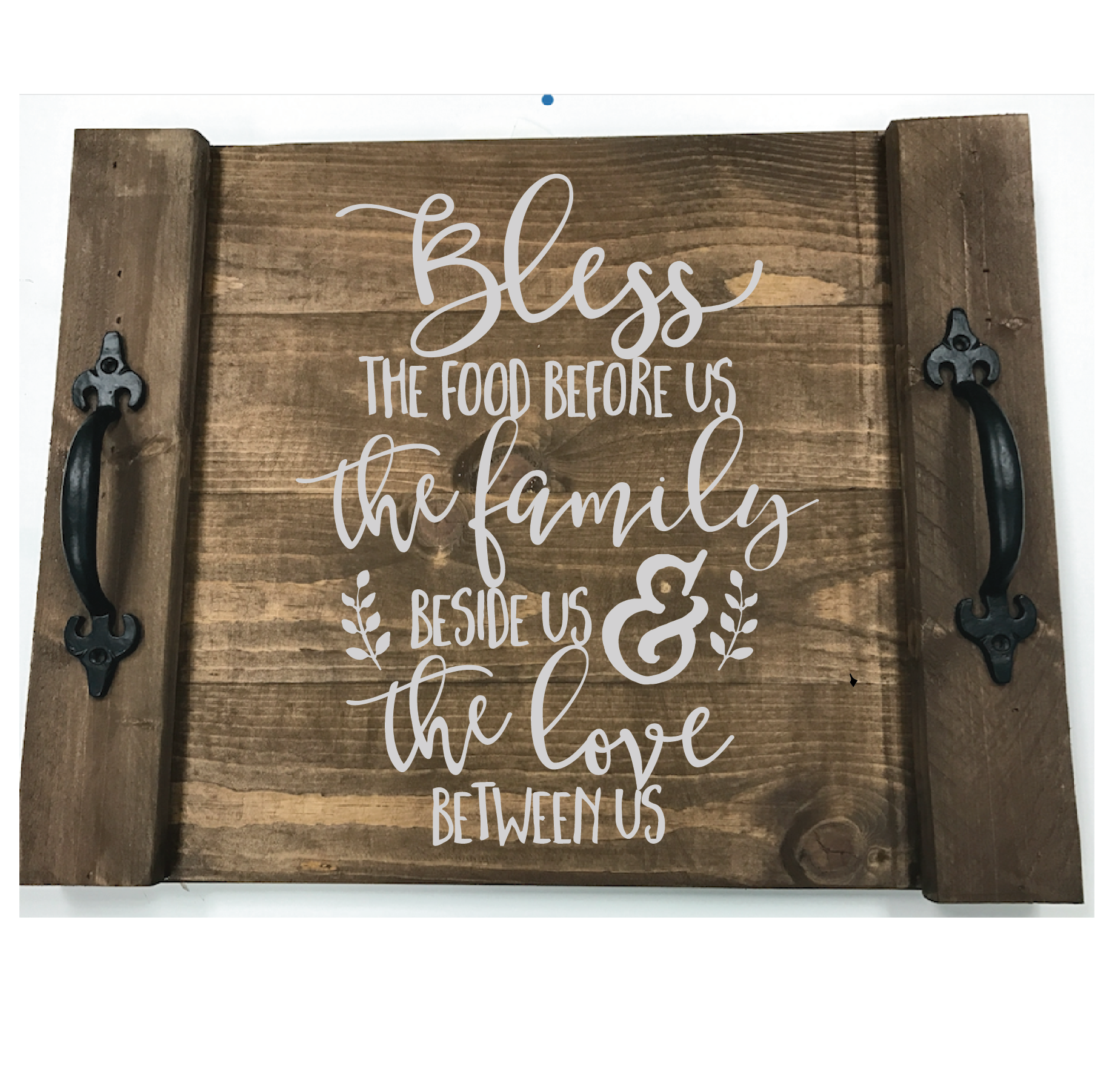 BLESS THE FOOD: FARMHOUSE TRAY DESIGN - Paisley Grace Makery