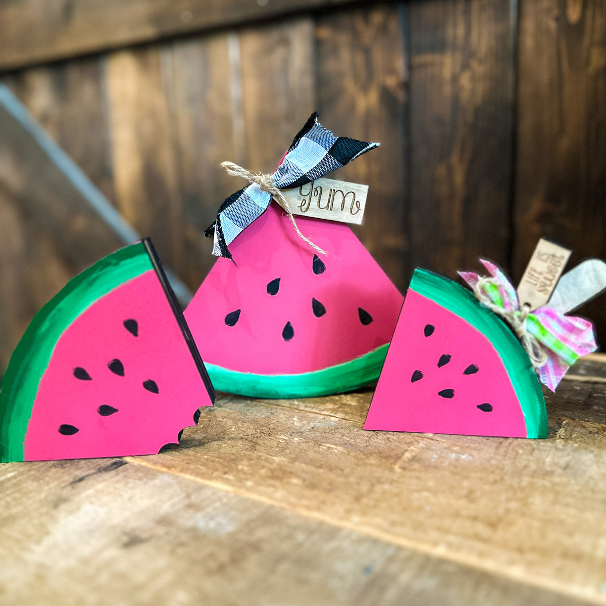 Chunky Watermelon Trio 3D Shelf Sitter P2402
