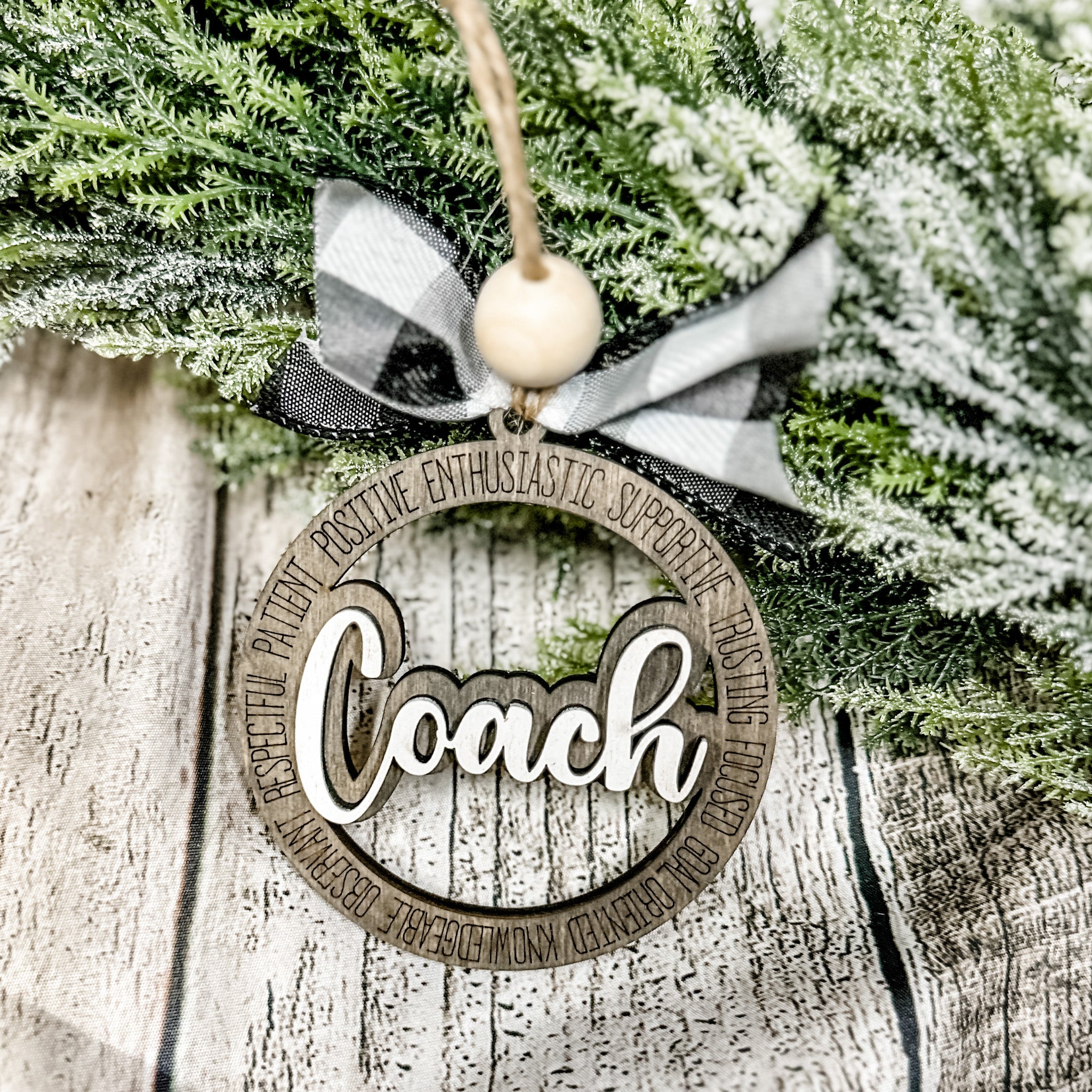 Coach Ornament - Paisley Grace Makery