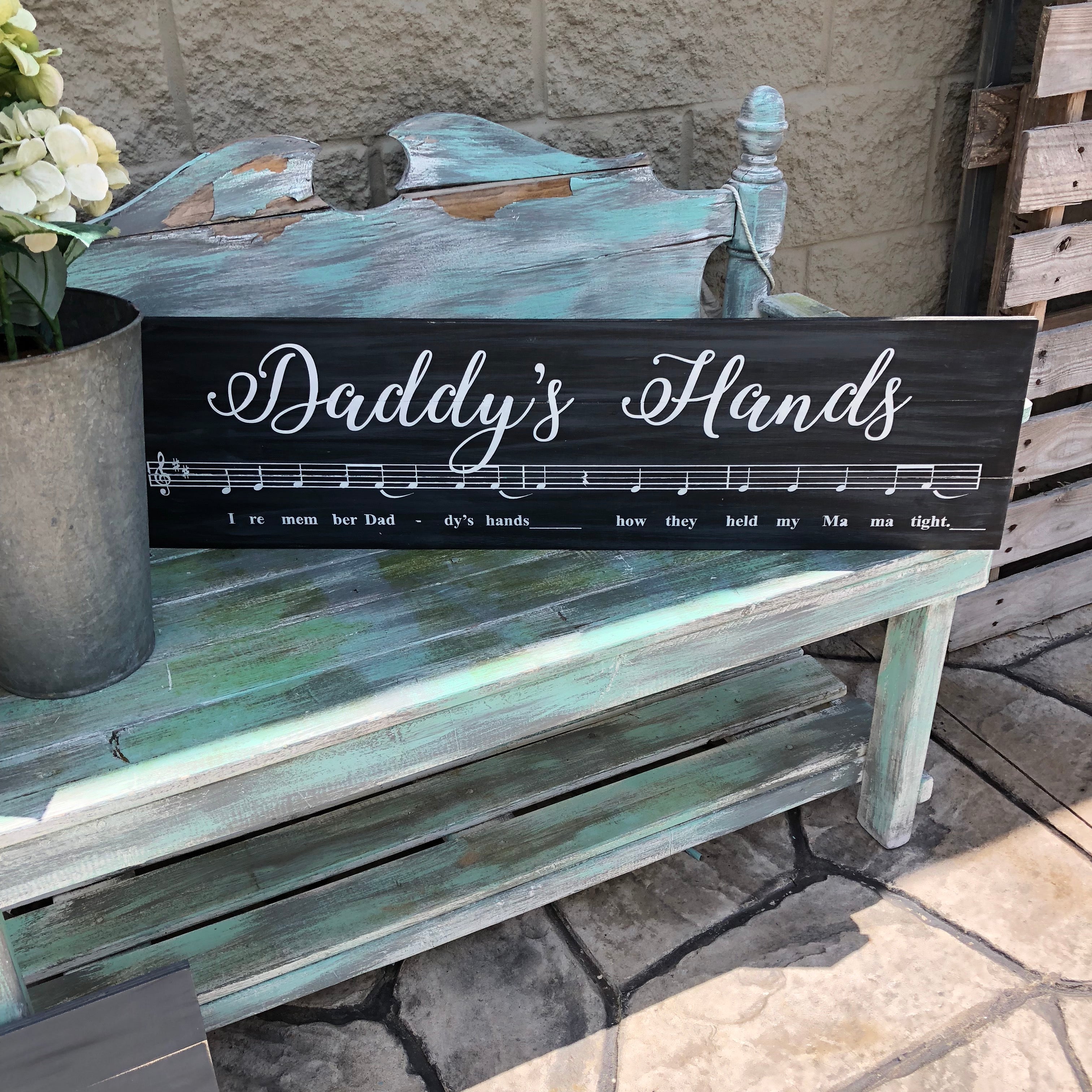 Daddy's Hands: SHEET MUSIC DESIGN - Paisley Grace Makery