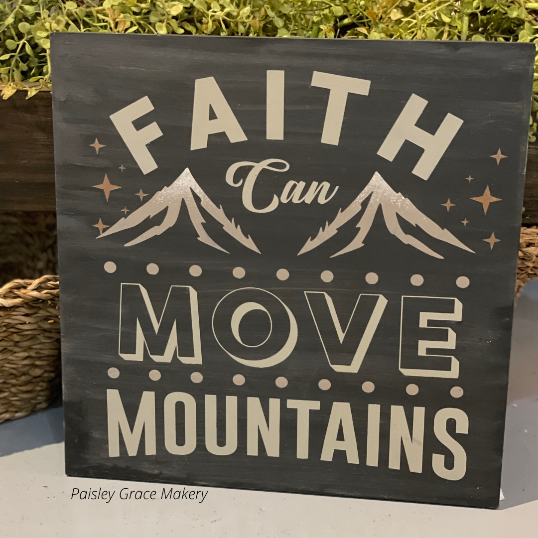Faith Can Move Mountains: SQUARE DESIGN - Paisley Grace Makery