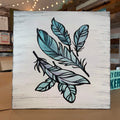 Feathers: SQUARE DESIGN - Paisley Grace Makery