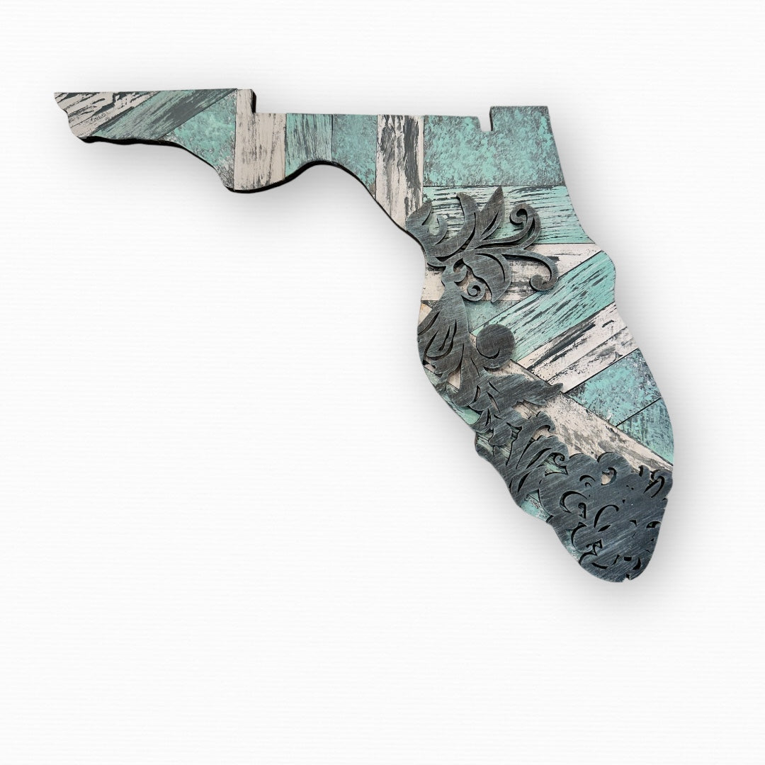 Florida Rustic Decorative Quilt Cut Out P2440
