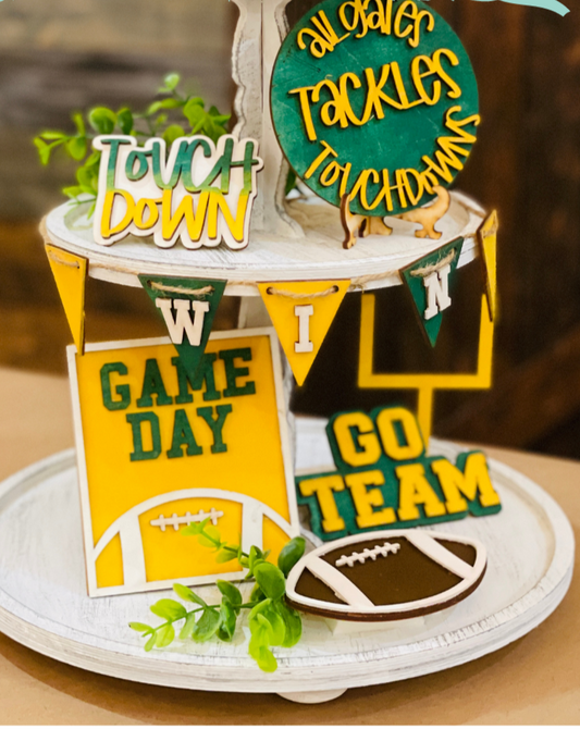 Football Set: Tiered Tray Collections - Paisley Grace Makery