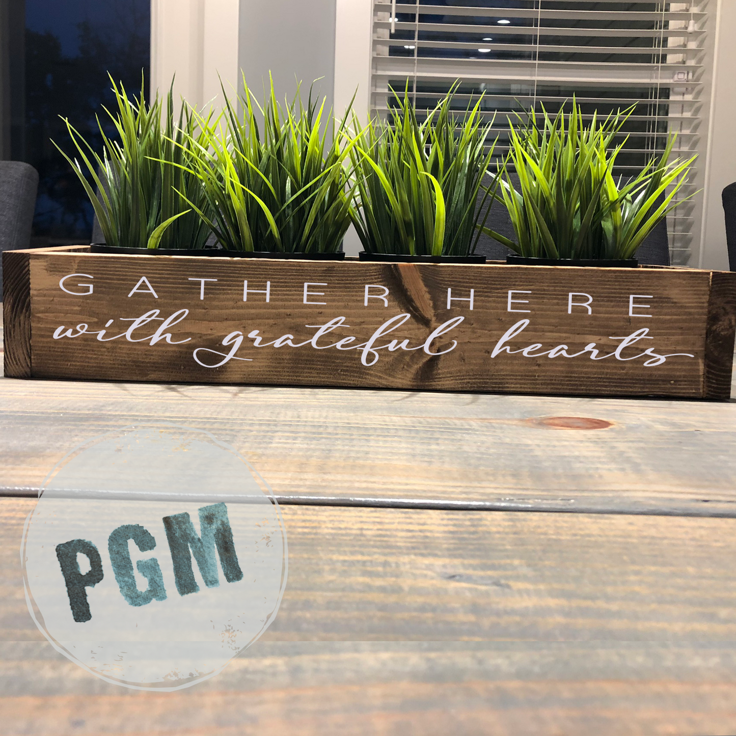 Gather Here with Grateful Hearts: WOOD BOX - Paisley Grace Makery