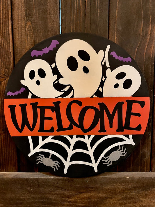 Halloween Welcome: ROUND DESIGN & Swappable Insert - Paisley Grace Makery