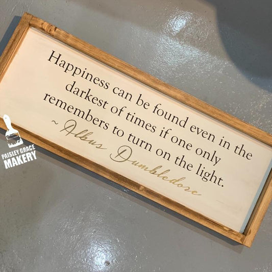 HAPPINESS CAN BE FOUND HP: PLANK DESIGN - Paisley Grace Makery