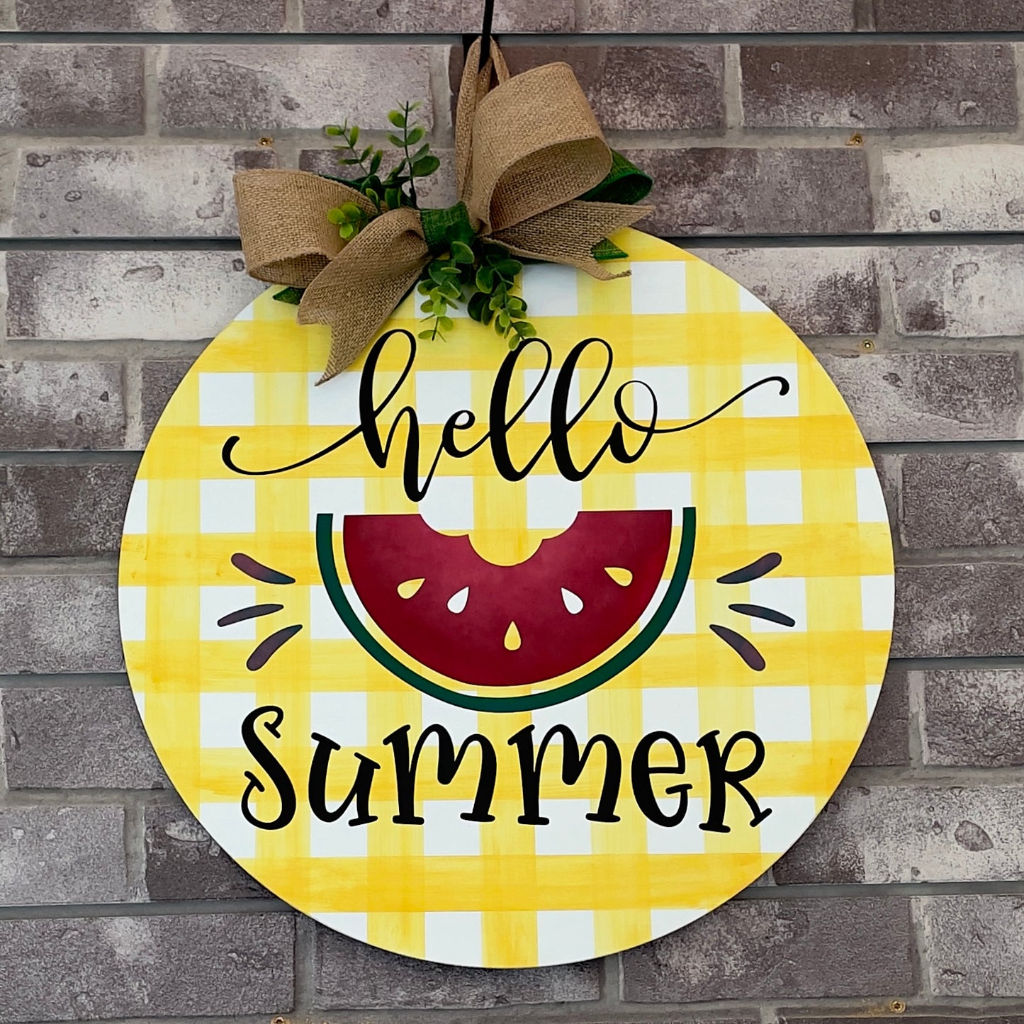 Hello Summer Watermelon: CIRCLE DOOR HANGER DESIGN - Paisley Grace Makery