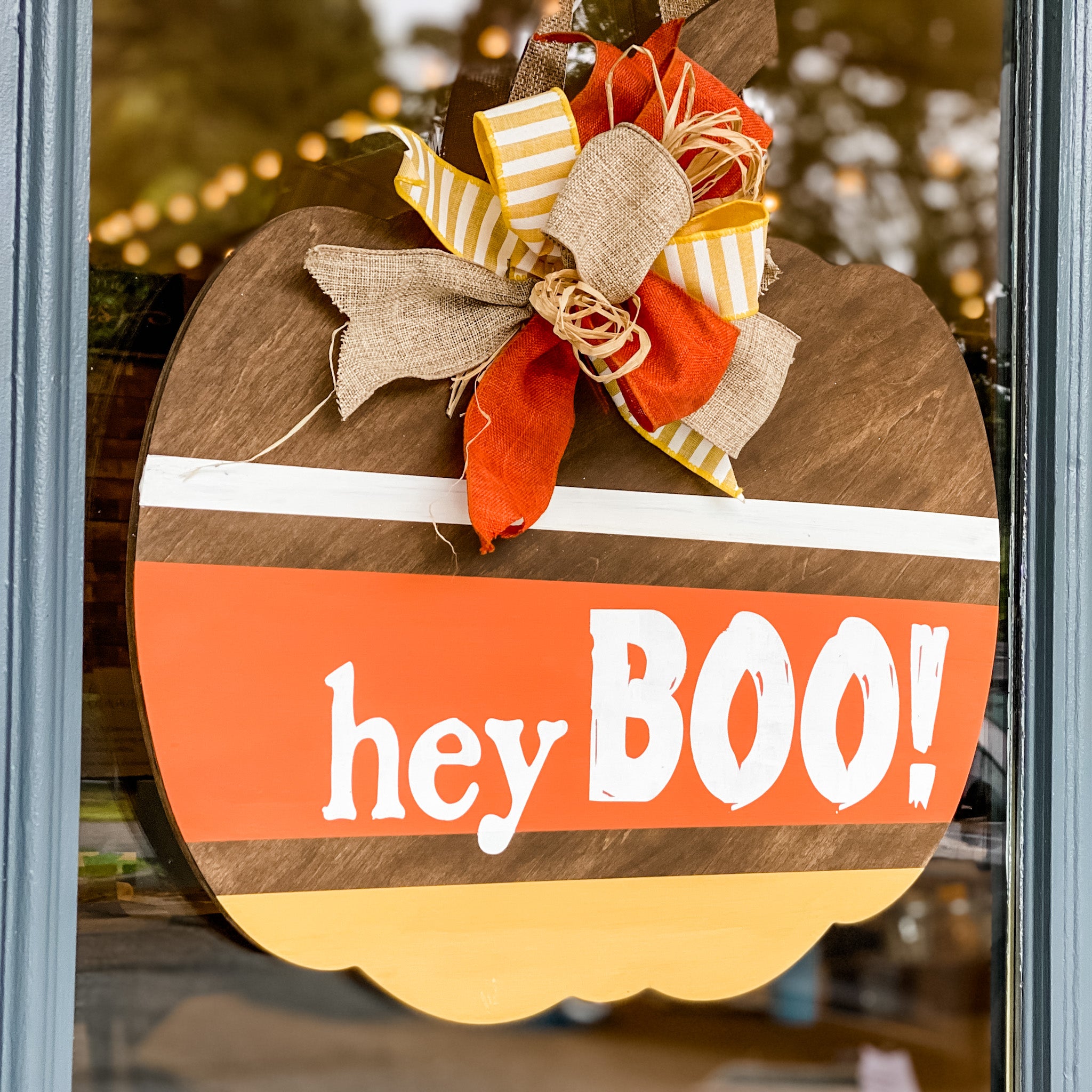 Hey Boo! Pumpkin Shape: DOOR HANGER DESIGN - Paisley Grace Makery