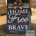 HOME OF THE FREE MASON JAR: DOOR HANGER DESIGN - Paisley Grace Makery