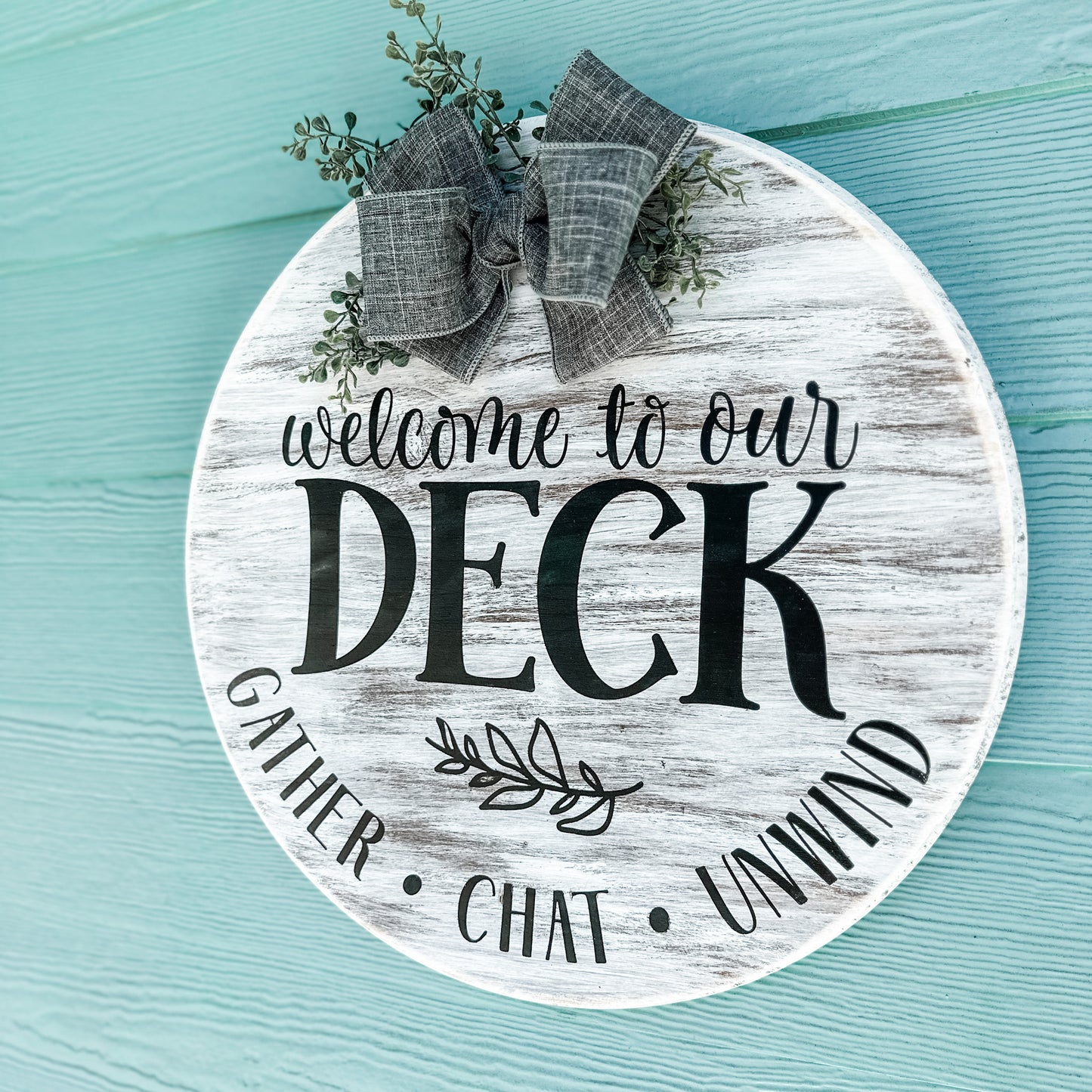 Welcome To Our Deck: ROUND DESIGN - Paisley Grace Makery