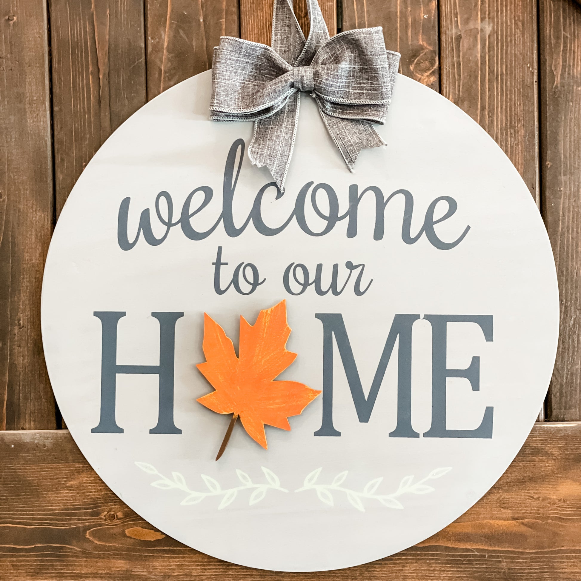 PAINTED - Welcome to Our Home Interchangeable 18" - Paisley Grace Makery