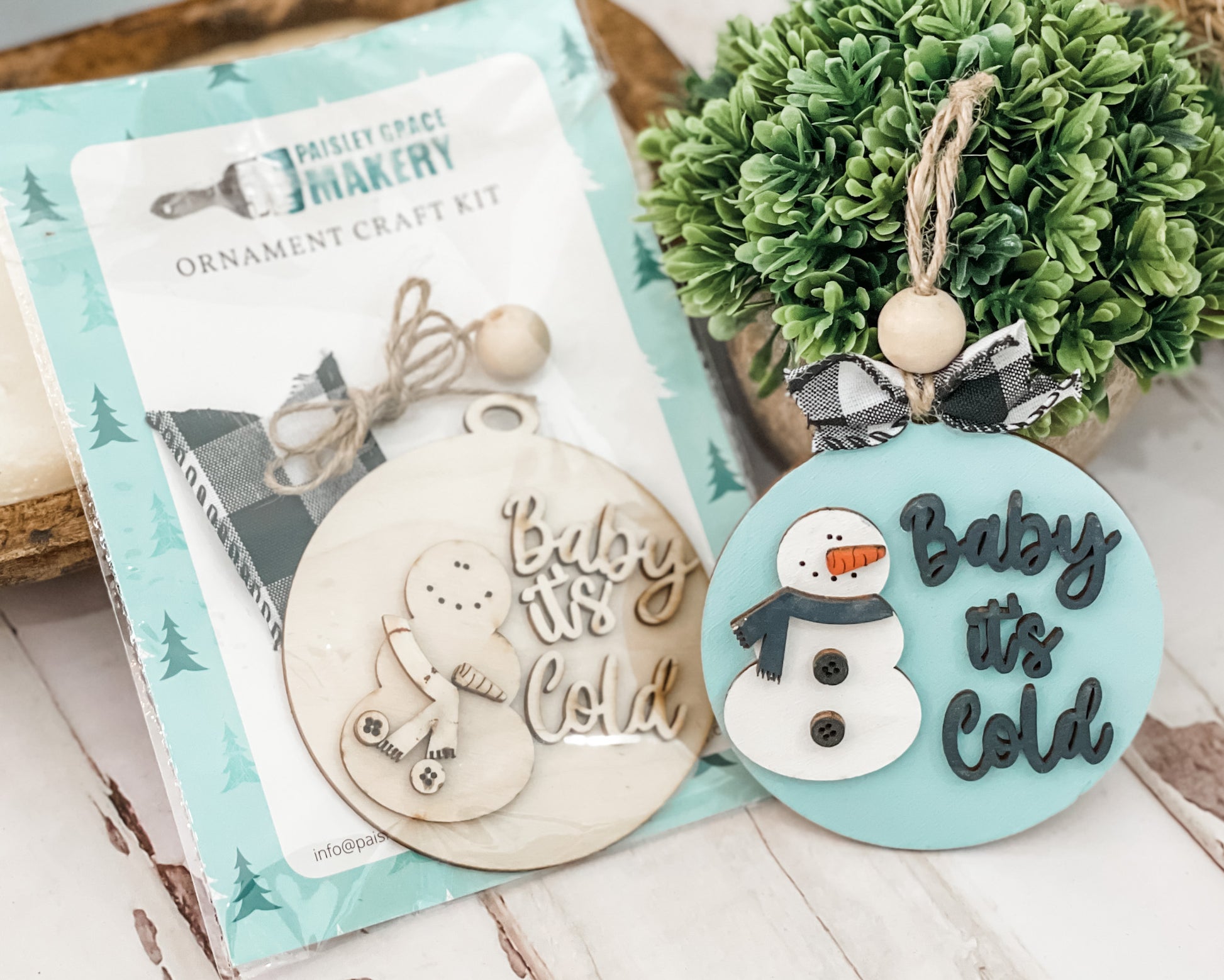 Baby It's Cold Outside Ornament Craft Set - Paisley Grace Makery