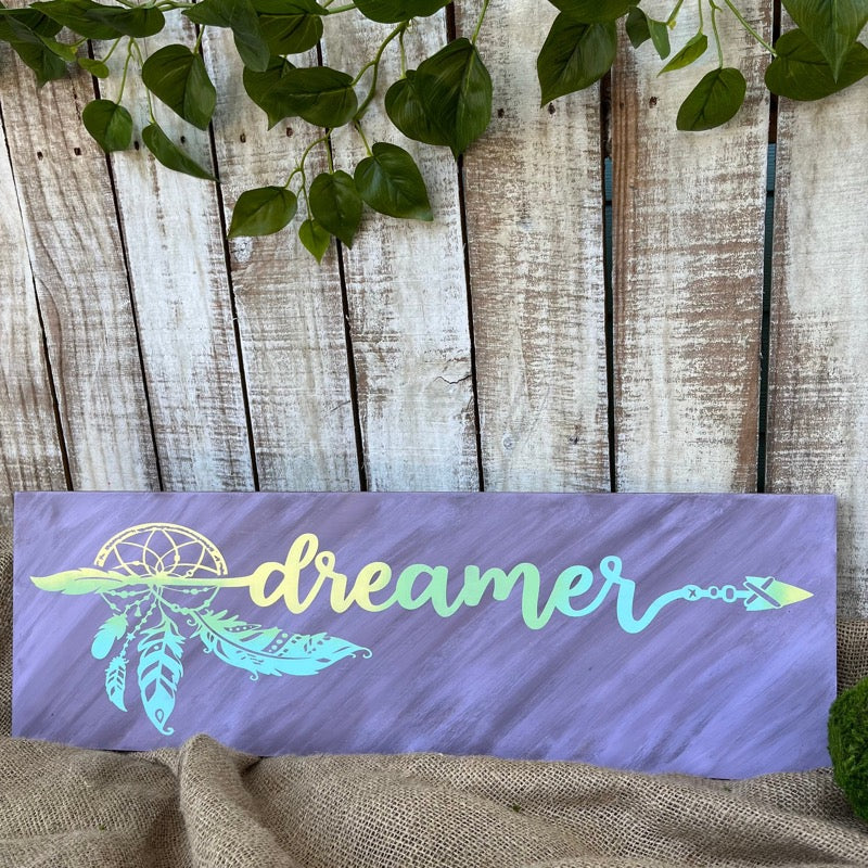 Dreamer with Feathers: Plank Design - Paisley Grace Makery