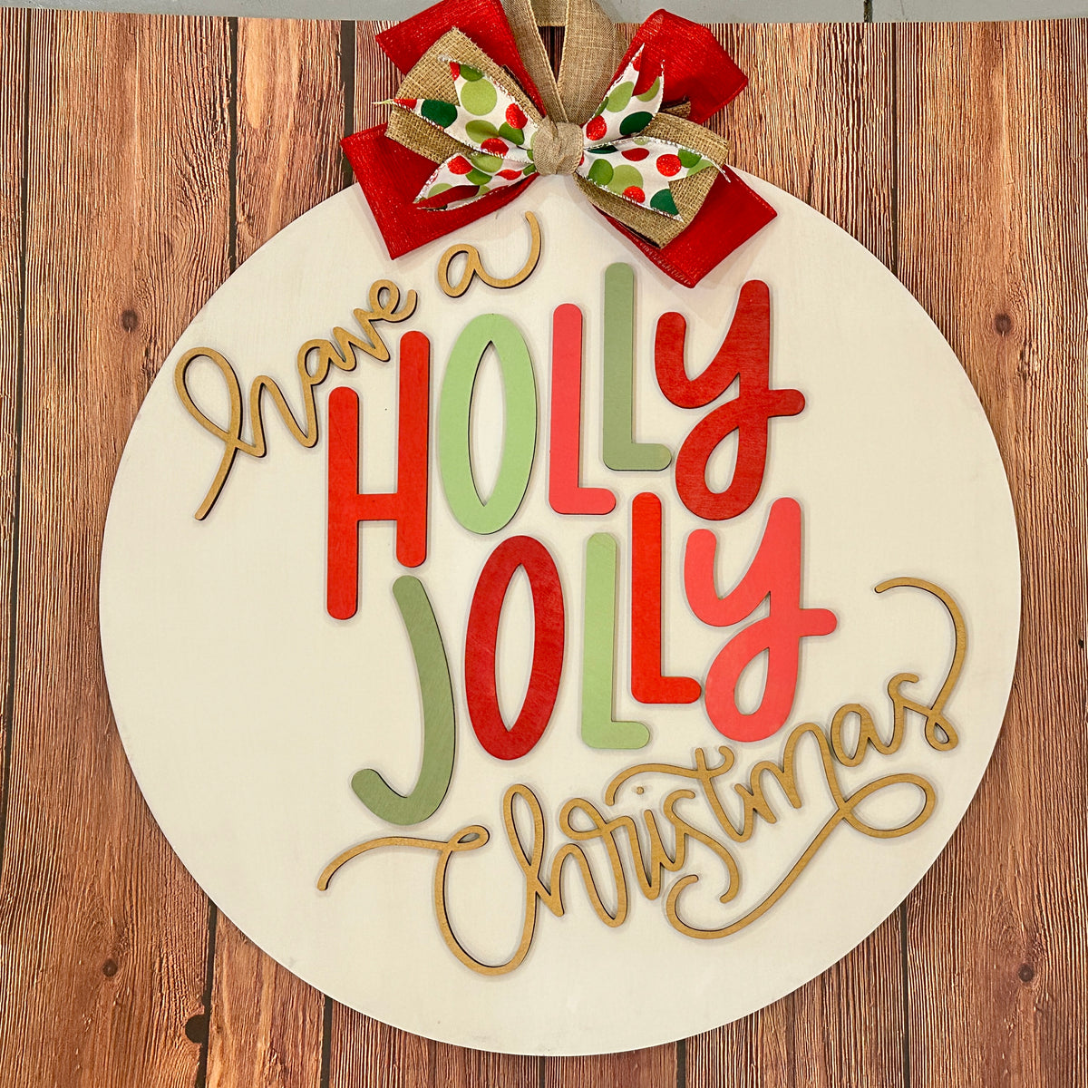 Have A Holly Jolly Christmas Door Hanger, door hanger, view 2