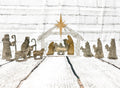 Wood Nativity Set with Stable : Laser Crafts - Paisley Grace Makery