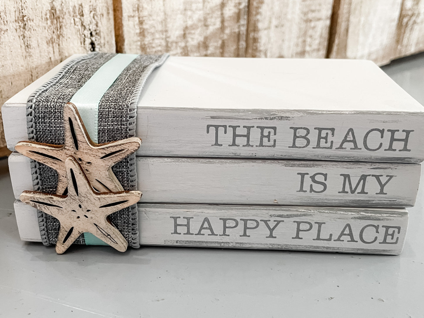 The Beach is my Happy Place: Book Stack - Paisley Grace Makery