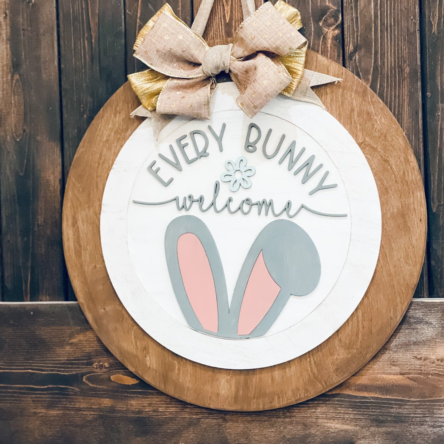 Every Bunny Welcome: 3D Round Design & Swappable Design - Paisley Grace Makery