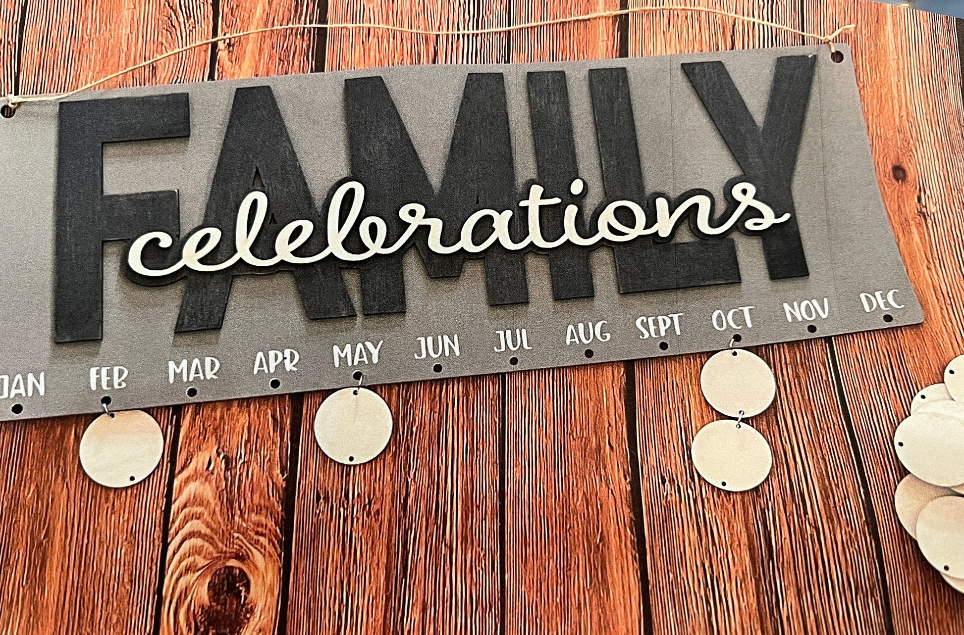 Family Celebrations Board DIY Kit - Paisley Grace Makery