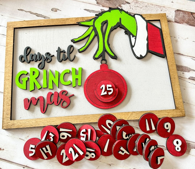Grinch-mas Countdown : Laser Crafts - Paisley Grace Makery