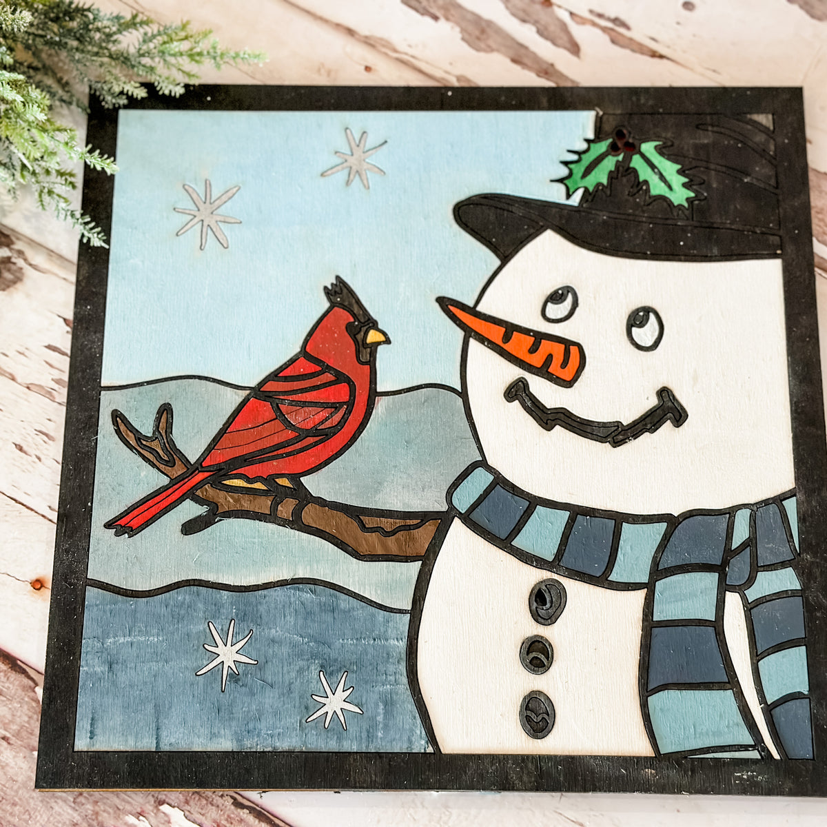 Snowman "Quilt" Piece Project - Paisley Grace Makery