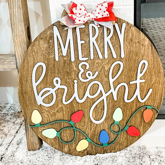 Merry & Bright: 3D Round Design & Swappable Design - Paisley Grace Makery