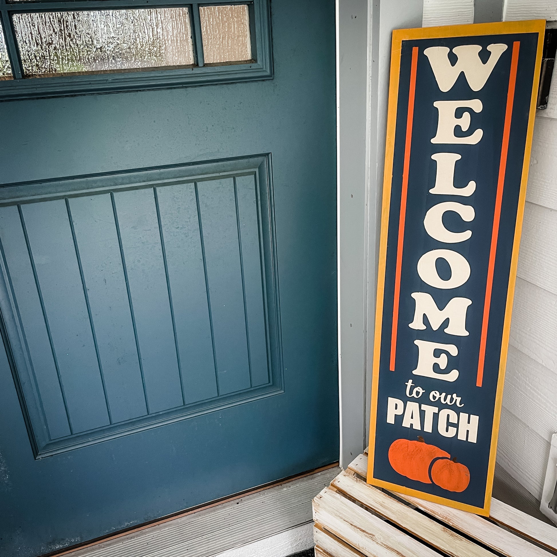 Welcome to our Patch (vertical): Plank Design - Paisley Grace Makery