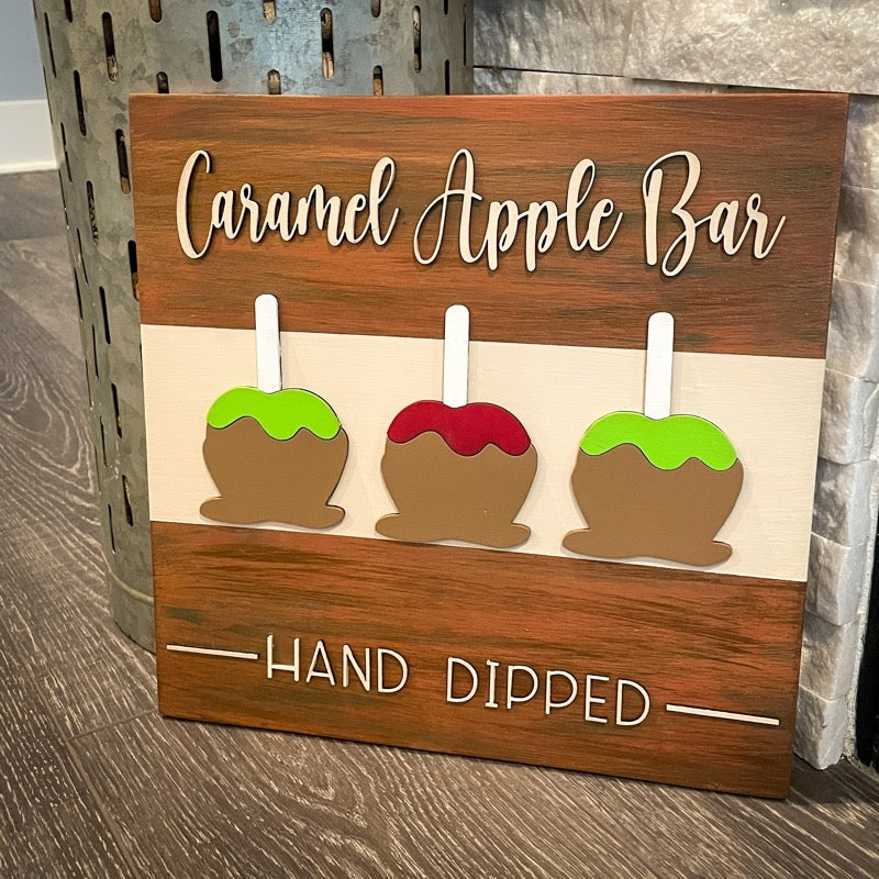 Caramel Apples Bar: SQUARE DESIGN - Paisley Grace Makery