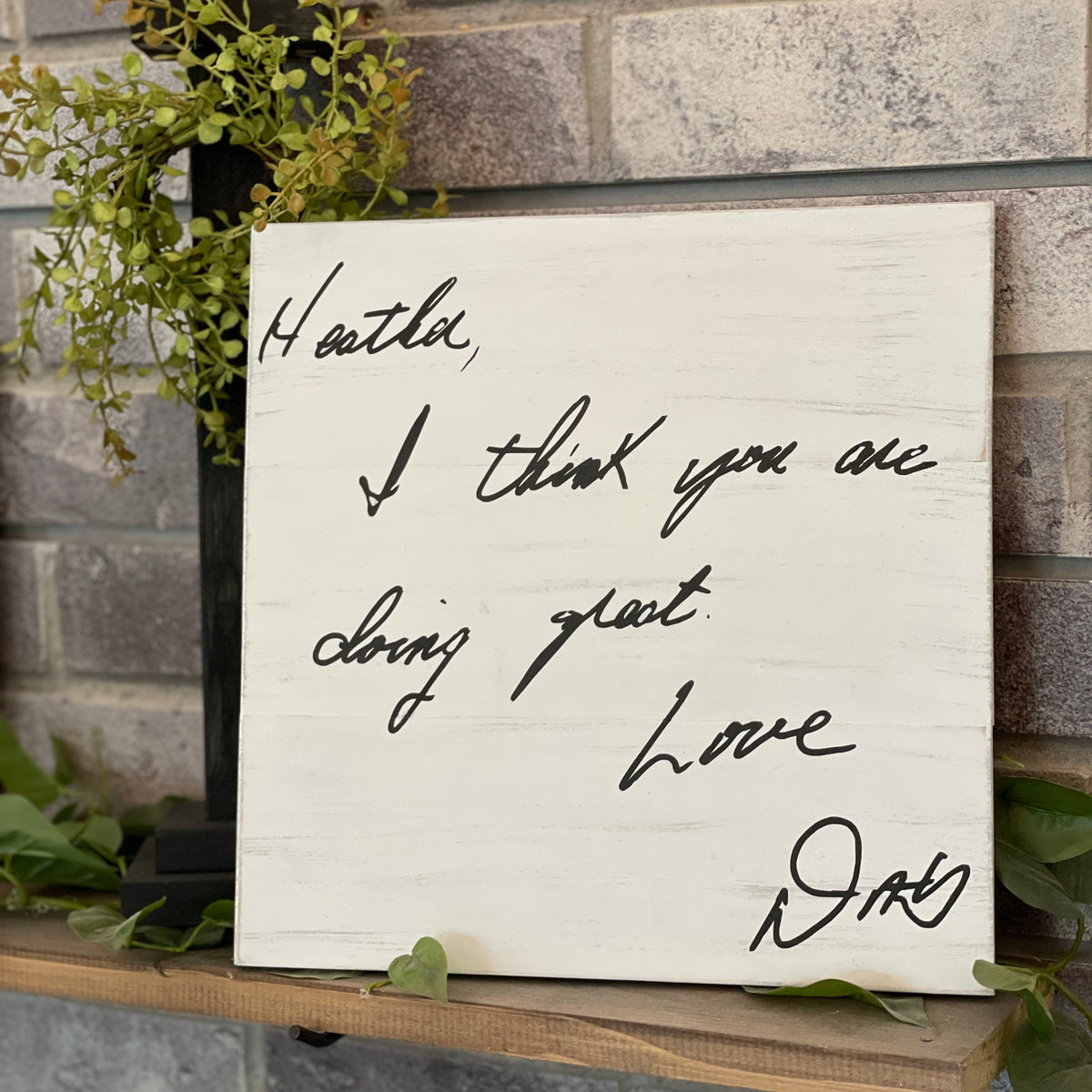 Handwriting Sign: All Board Sizes - Paisley Grace Makery