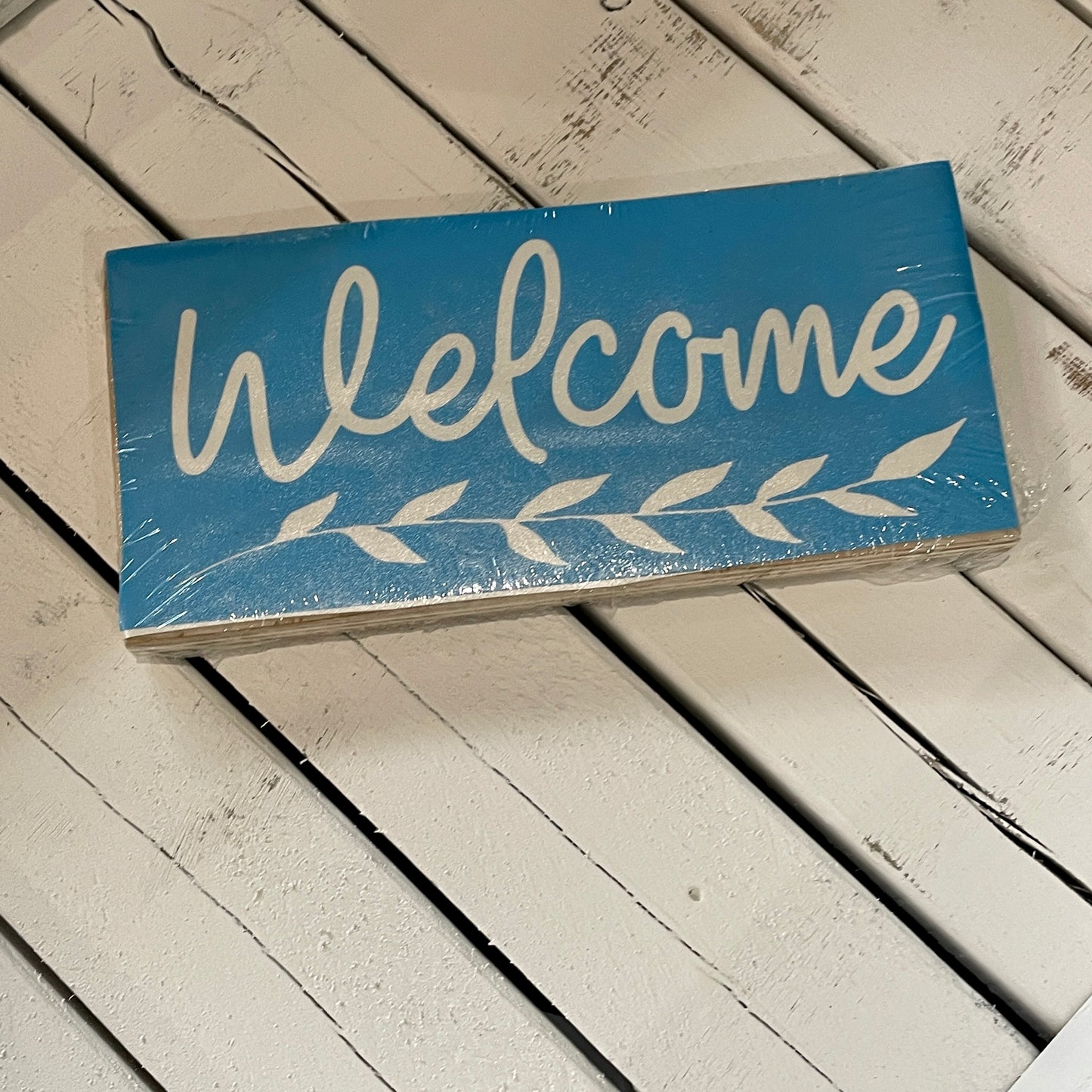 Welcome 3.5"x8" Hanging Sign - Paisley Grace Makery