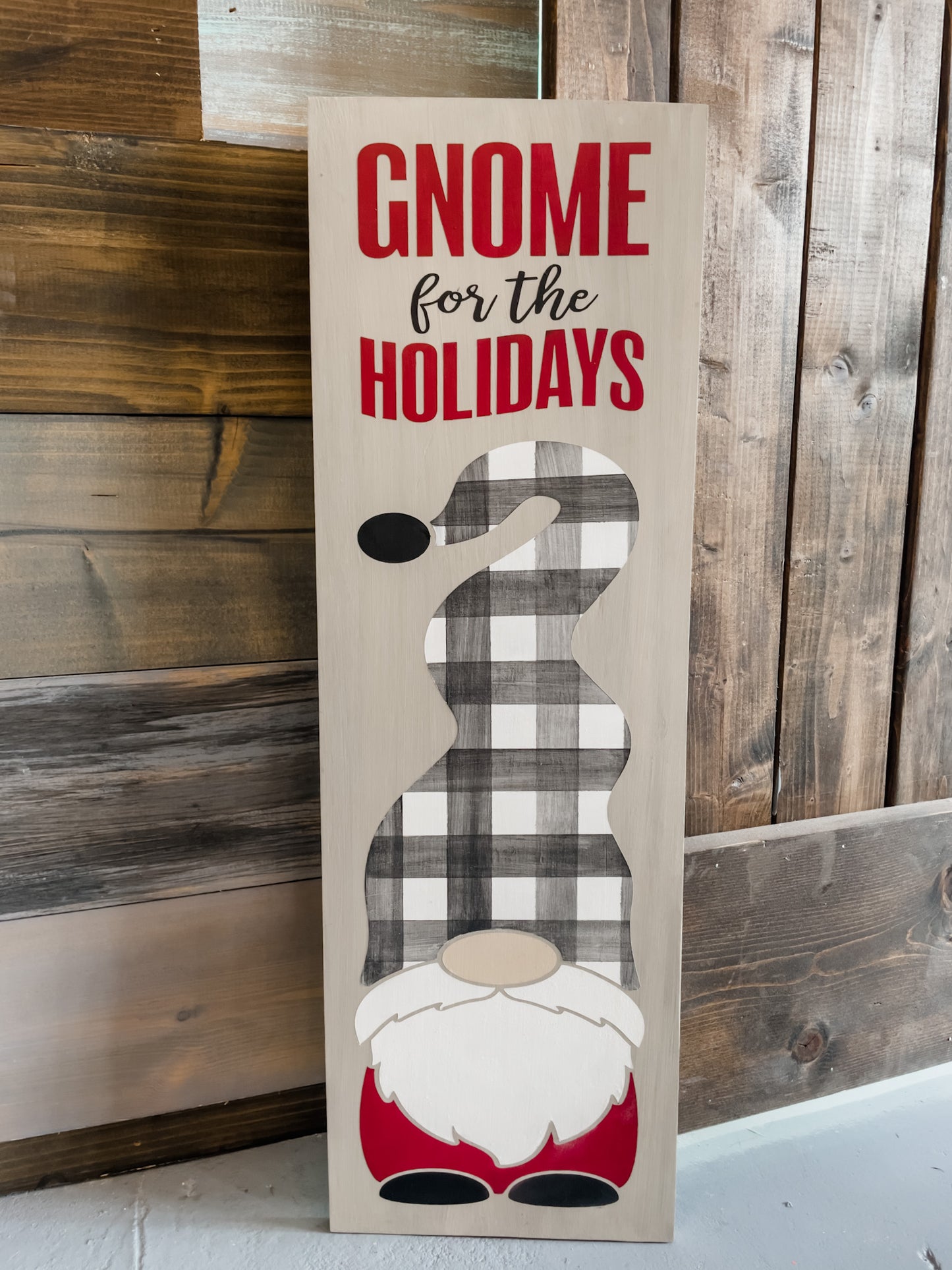 Gnome for the Holidays: Plank Design - Paisley Grace Makery