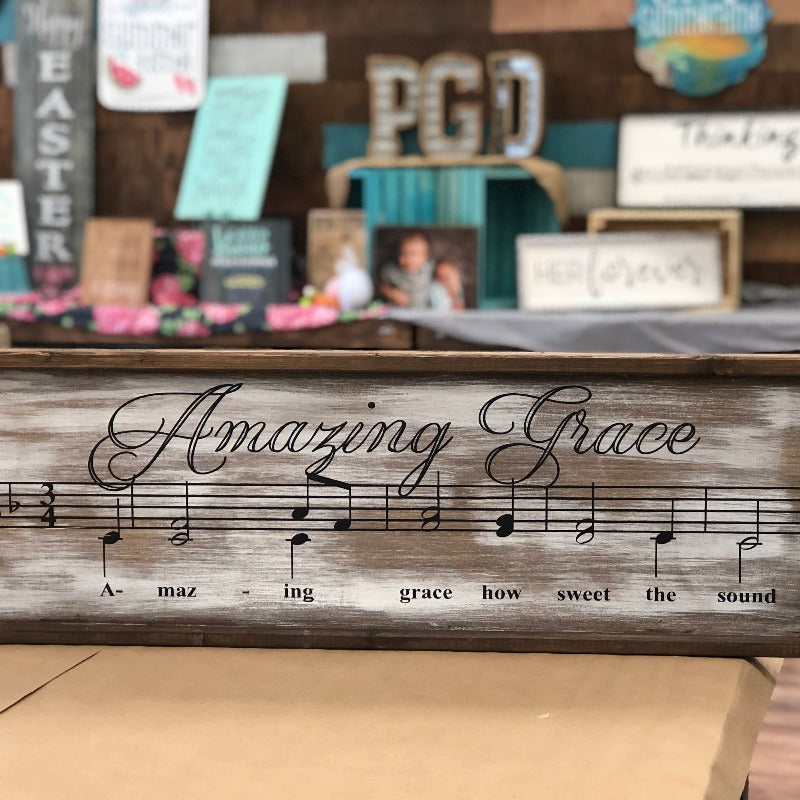 AMAZING GRACE: SHEET MUSIC DESIGN - Paisley Grace Designs