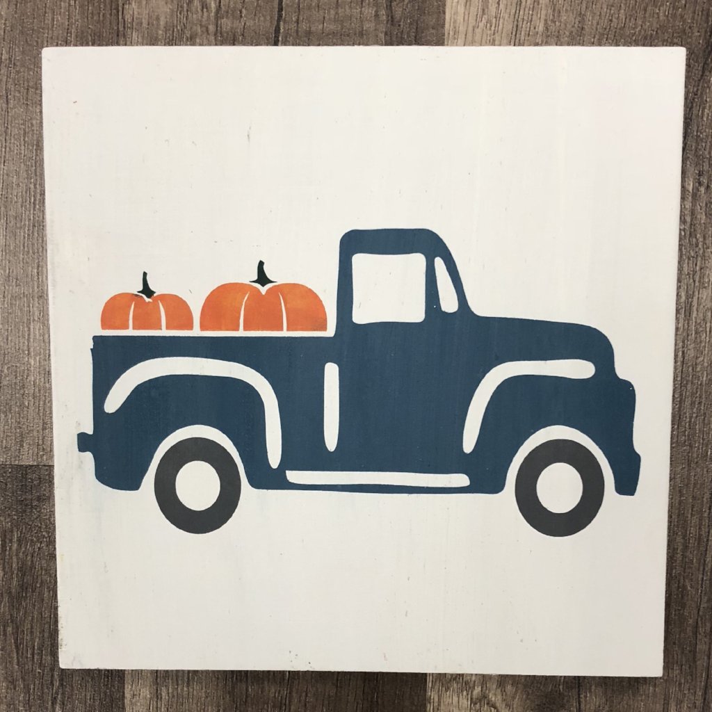 Truck with Pumpkins (RETIRING) - MINI DESIGN - Paisley Grace Makery
