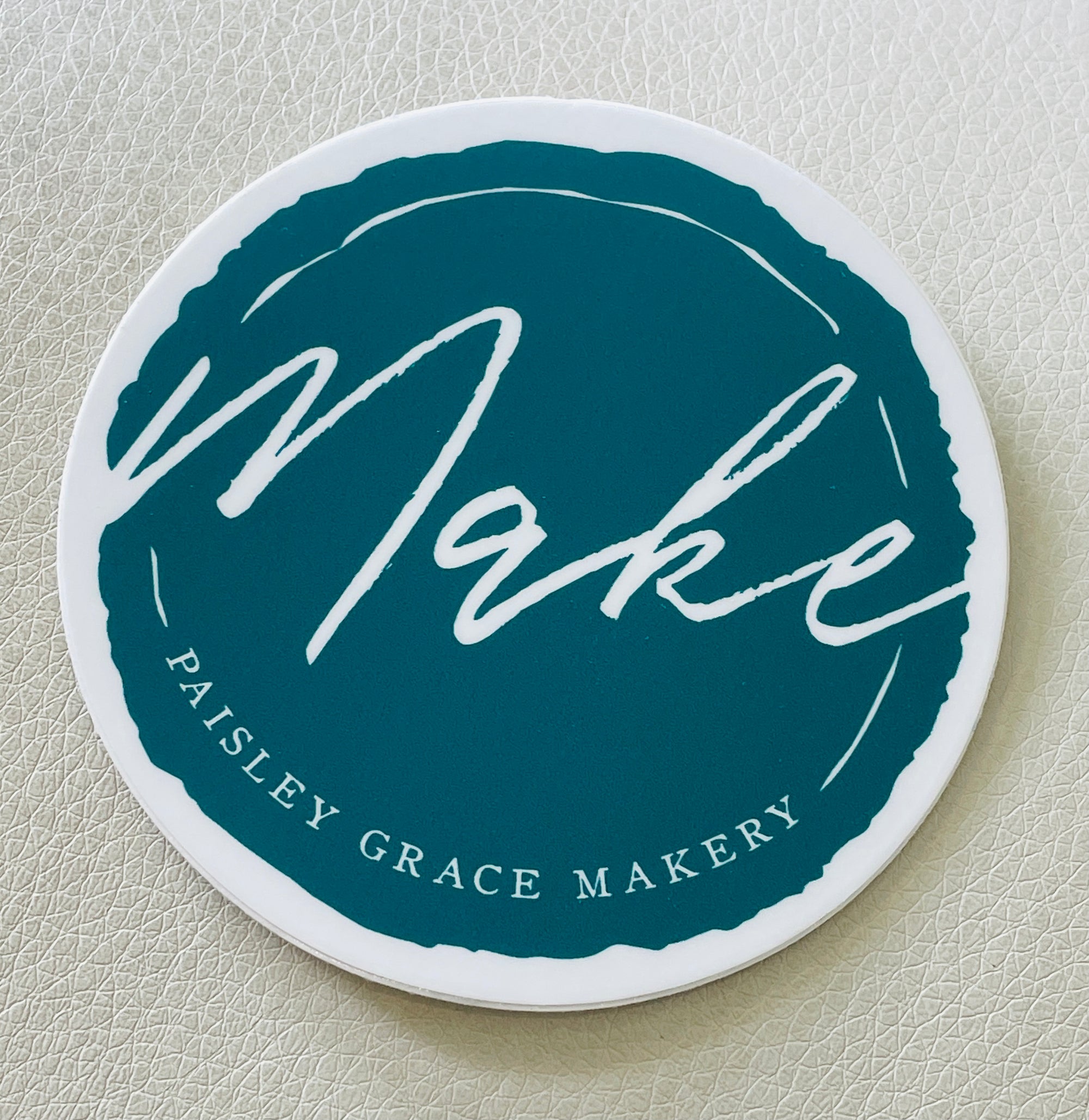 PGM Make Waterproof 3" Sticker - Paisley Grace Makery