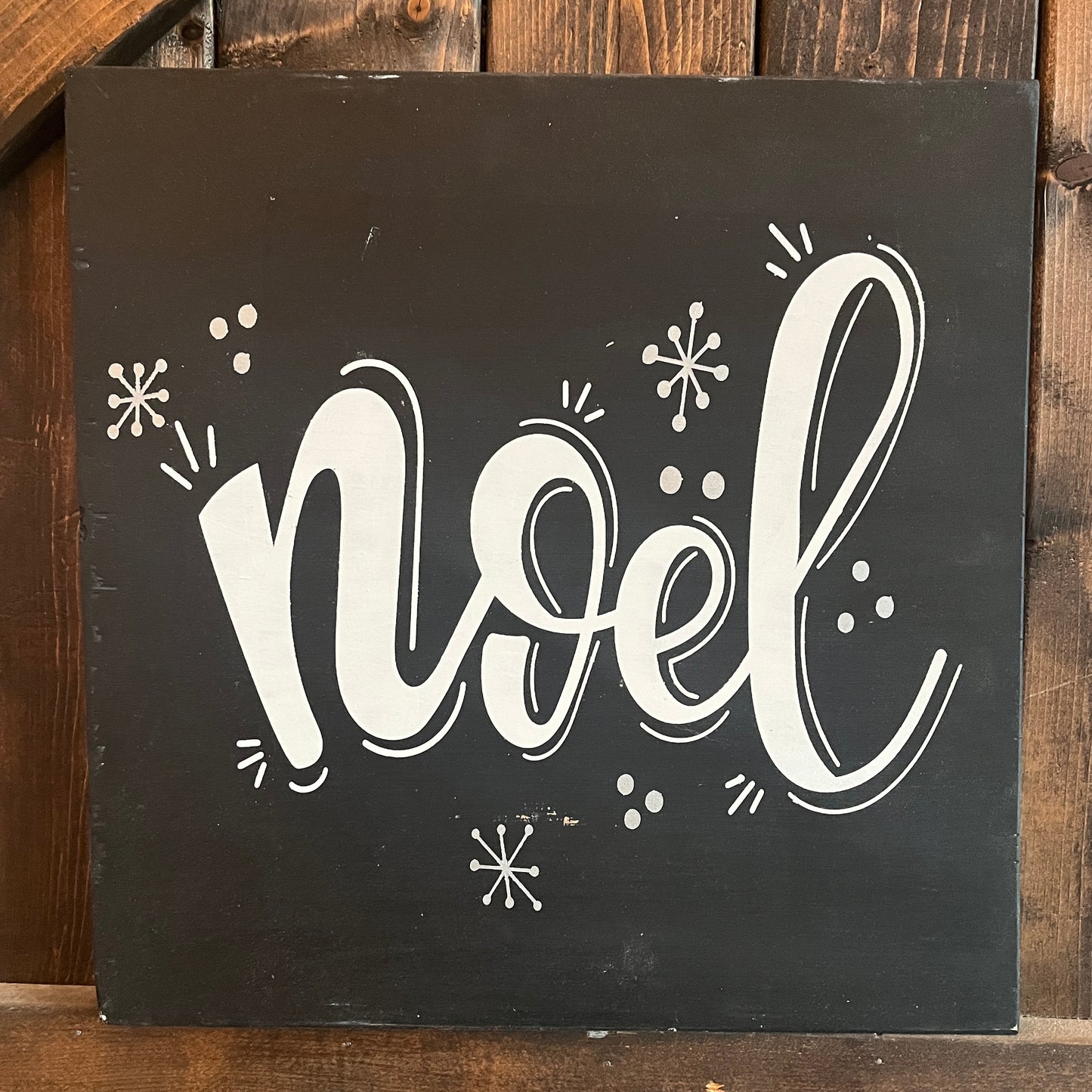 PAINTED - Noel Square (12x12") - Paisley Grace Makery