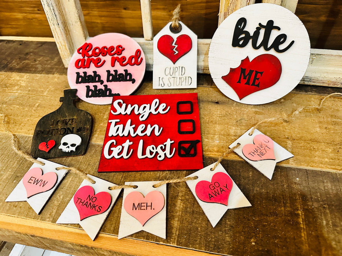 Anti Valentines: Tiered Tray Collections - Paisley Grace Makery