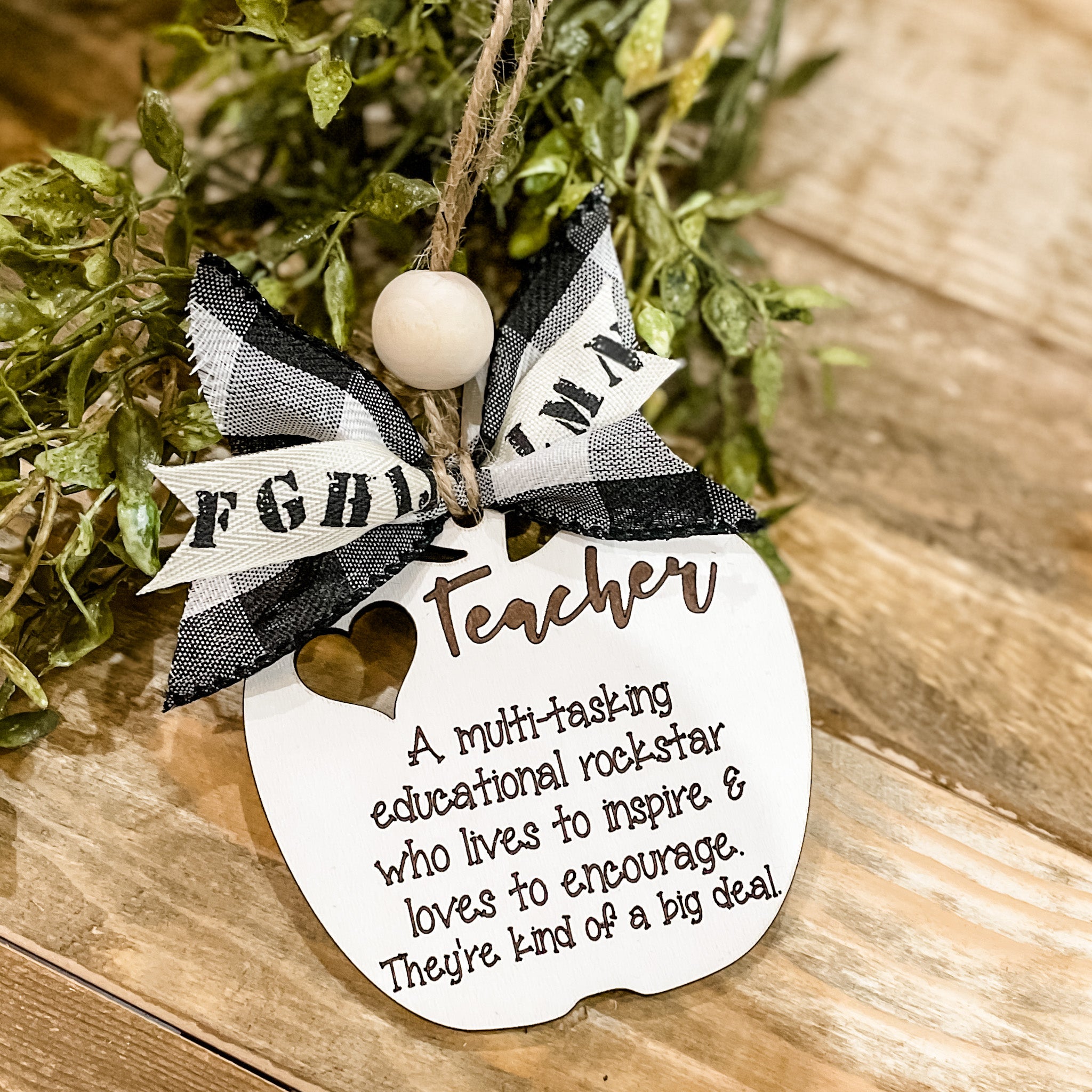 Teacher Definition Ornament - Paisley Grace Makery