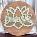 Namaste 10" Door Hanger - Paisley Grace Makery