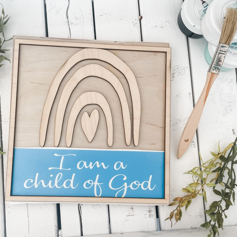 I am a Child of God Boho Rainbow: Mini - Paisley Grace Makery